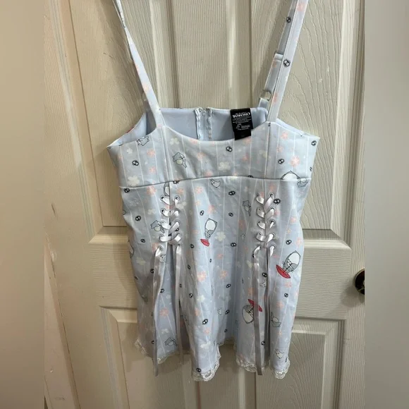 Totoro Cherry Blossoms Lace-Up Suspender Skirt - Picture 3 of 7